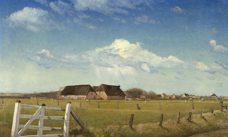 Laurits Andersen Ring Fenced in Pastures Germany oil painting art
